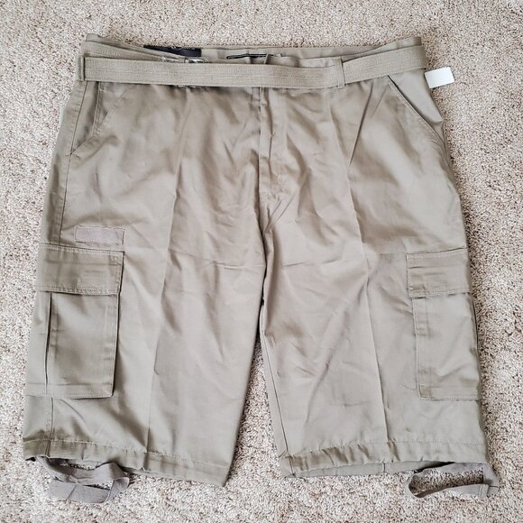 Jean Station Men's Superior Tan Khaki Cargo Short SZ 48 - Picture 1 of 7